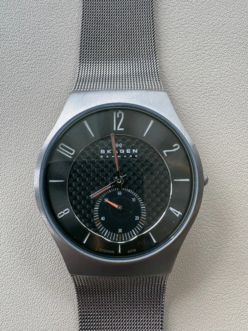 Skagen Model 805XZTTM Watch with Mesh Band - Excellent Condition